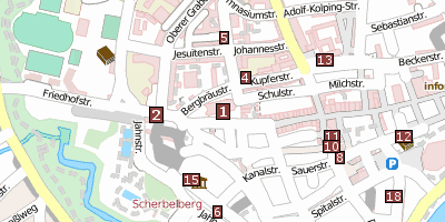 Münster Zur Schönen Unserer Lieben Frau  Ingolstadt Stadtplan