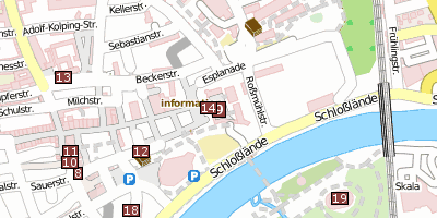 Neues Schloss  Stadtplan