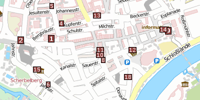 St.-Moritz-Kirche  Stadtplan